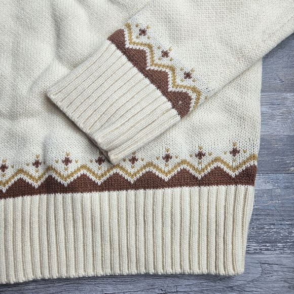 Kiel James Patrick X Cozy Cabin Sweaters Cozy Pumpkin Sweater Size Large - Picture 4 of 9